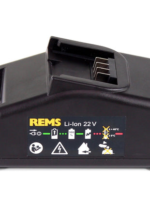 REMS Akku Set Power Pack 21,6V (22V max) mit 1x Akku 2,5Ah ( 571571 R22 ) + Ladegerät 90W (571585 ) - Toolbrothers