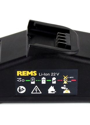 REMS Akku Set Power Pack 21,6V (22V max) mit 1x Akku 9,0Ah ( 571583 R22 ) + Ladegerät 90W ( 571585  R220 ) - Toolbrothers