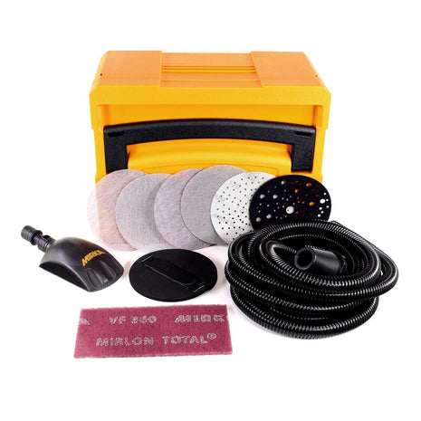 Mirka Schleif Solution Case Set für Deros + 40x ABRANET Schleifscheiben 150mm + 100x IRIDIUM Schleifscheibe 150mm ( KIT1701WOMDE ) - Toolbrothers