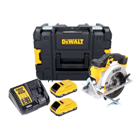 DeWalt DCS 391 L2 Akku Handkreissäge 18 V 165 mm + 2x Akku 3,0 Ah + Ladegerät + TSTAK - Toolbrothers