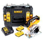 Dewalt DCS 373 D2 Akku Metall Kreissäge 18 V 140 mm + 2x Akku 2,0 Ah + Ladegerät + Sägeblatt + TSTAK - Toolbrothers