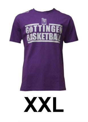 Basketball T-Shirt Göttingen BG Veilchen Größe XXL Lila 100% Baumwolle K1X - Toolbrothers