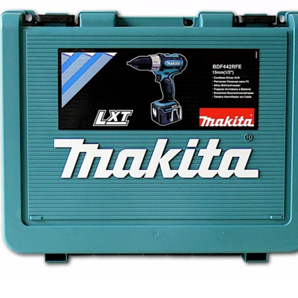 Makita BHP 452 RFE 18 V Li-ion Akku Schlagbohrschrauber + 2x Makita Akku 3,0 Ah + DC18RC +  Koffer - Toolbrothers