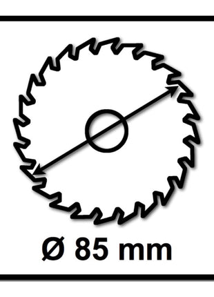 Bosch Kreissägeblatt Standard for Multimaterial 85 x 1,5 x 15 mm 30 Zähne (2x 2608837752 ) - Toolbrothers