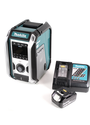 Makita DMR 115 RT1 Akku Baustellenradio 12V - 18V  Bluetooth DAB+ IP65- + 1x Akku 5,0 Ah + Ladegerät - Toolbrothers