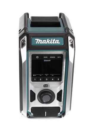 Makita DMR 115 RG Akku Baustellenradio 12V - 18V  Bluetooth DAB+ IP65- + 2x Akku 6,0 Ah + Ladegerät - Toolbrothers