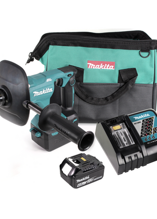 Makita DUT 131 RG1 Akku Rührgerät 18 V Brushless + 1x Akku 6,0 Ah + Ladegerät + Tasche - Toolbrothers