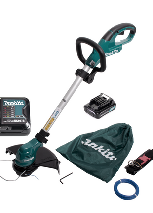 Makita UR 100 DSY1 Akku Rasentrimmer 10,8V + 1x Akku 1,5Ah + Lader + 1x Fadenkopf und Zubehör - Toolbrothers