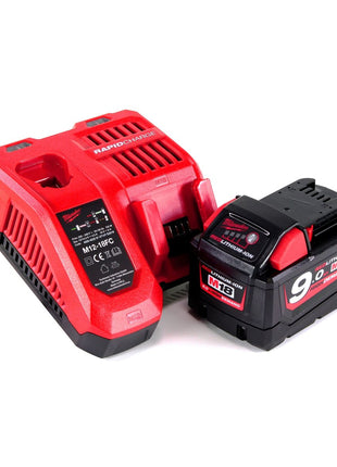 Milwaukee M18NRG-901 Akku Starter Set 18V mit M18 B9 Akku 9,0Ah + M12-18FC Ladegerät - Toolbrothers