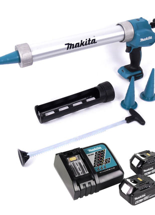 Makita DCG 180 RGX Akku Kartuschenpistole 18 V + 2x Akku 6,0 Ah + Ladegerät - Toolbrothers