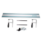 Makita Führungsschienen Set Führungsschiene 1400mm + 2x Führungsschienenverbinder + 2x Schraubzwingen + Winkelanschlag - Toolbrothers