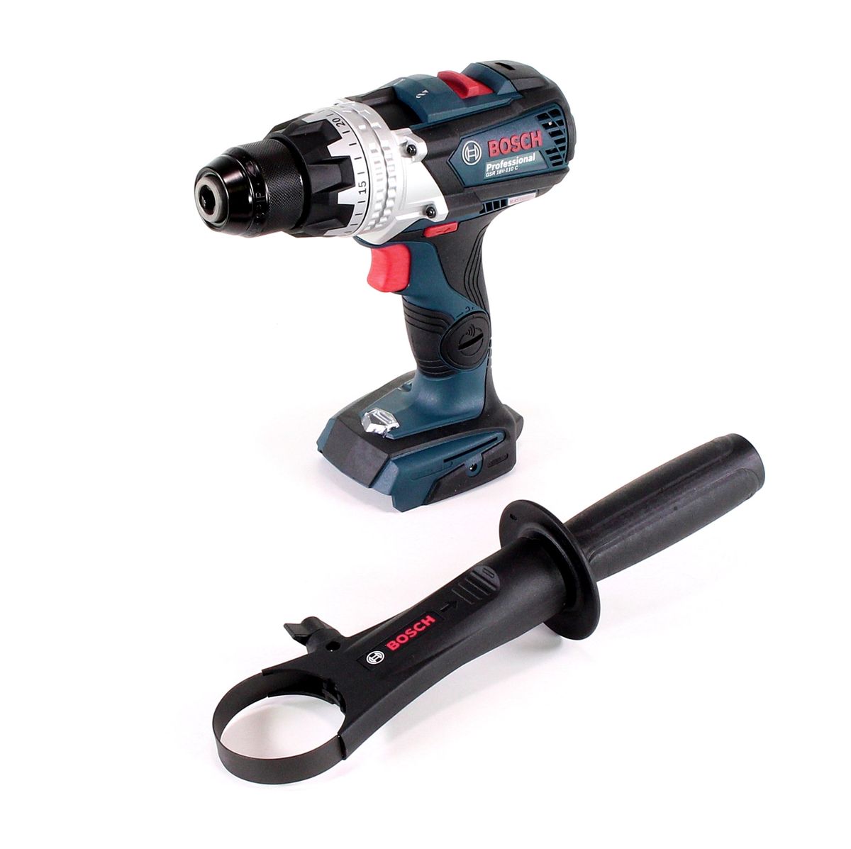 Bosch GSR 18V-110 C Profesjonalna akumulatorowa wiertarko-wkrętarka 18 V 110 Nm Brushless Solo ( 06019G0108 ) - bez akumulatora, bez ładowarki