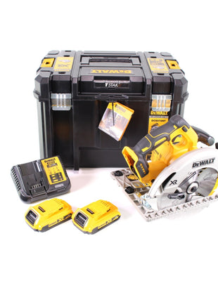 DeWalt DCS 572 D2 Akku Handkreissäge 18V 184 x 16 mm + 2x Akku 2,0Ah + Ladegerät + T-STAK - Toolbrothers