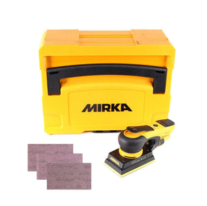 Mirka DEOS-Kit Abranet DEOS 353 CV Schwingschleifer 250W 3,0mm Hub Brushless + 305 Schleifstreifen + Systainer ( KIT1906WOMDE )