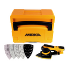 Mirka DEOS Delta-Kit Abranet DEOS 663CV Deltaschleifer 250W 100x152x152mm 3,0mm Hub + 150 Stk. Delta Schleifblätter Grip + systainer ( KIT1908WOMDE ) - Toolbrothers