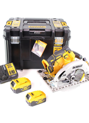 DeWalt DCS 572 P2 Akku Handkreissäge 18V 184 x 16 mm + 2x Akku 5,0 Ah + Ladegerät + T-STAK - Toolbrothers