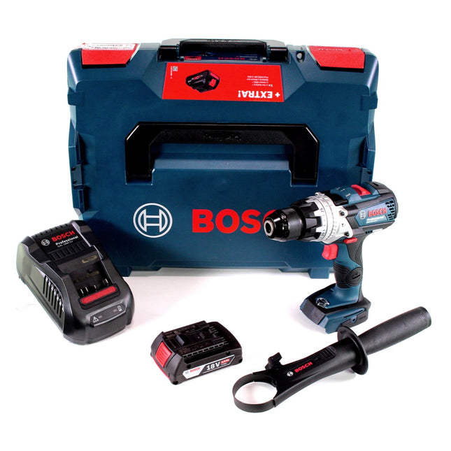 Bosch GSB 18V-110 C Akku Schlagbohrschrauber Professional 18V 110Nm + 1x Akku 2,0 Ah + Ladegerät + L-Boxx - Toolbrothers