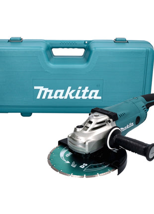 Makita GA 9020 RFK3 Winkelschleifer 2200 W 230 mm + 2x Trennscheibe + Koffer