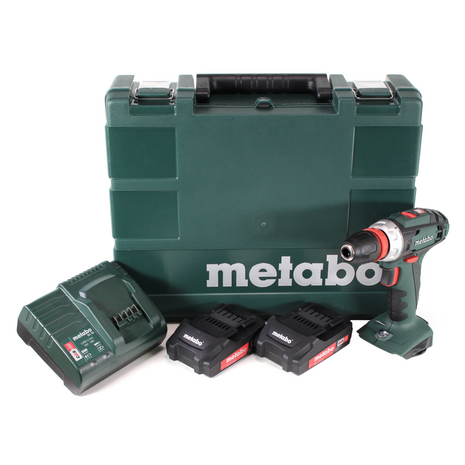 Metabo BS 18 Quick Akku Bohrschrauber 18V 48Nm + 2x Akku 2,0Ah + Ladegerät + Koffer ( 602217950 )