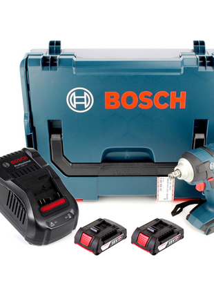 Bosch GDS 18 V-EC 250 Akku Drehschlagschrauber 18V 250Nm Brushless + 2x Akku 2,0Ah + Ladegerät + L-Boxx