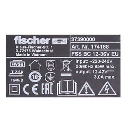 Fischer FSS-BC 12-36V Ladegerät AIR COOLED ( 552931 ) CAS Partner - Toolbrothers