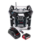 Bosch GML 50 cargador de radio de batería radio de obra 18V 50W IP54 + 1x batería 3.0Ah + cargador