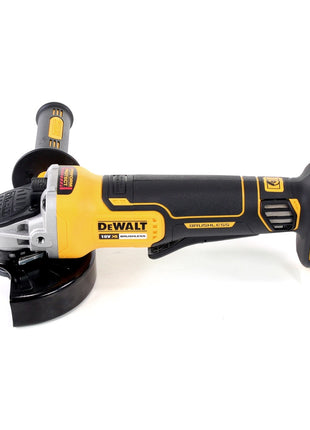 Amoladora angular a batería DeWalt DCG 405 FNT 18V 125mm sin escobillas + disco de corte + TSTAK - sin batería, sin cargador