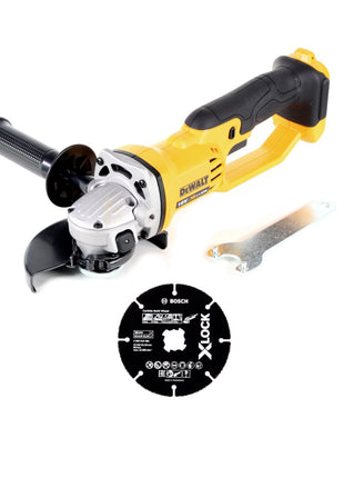 Amoladora angular inalámbrica DeWalt DCG 412 N 18V 125mm + disco de corte - sin batería, sin cargador