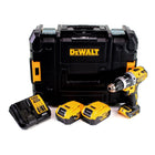 Dewalt DCD 797 P2 Akku Schlagbohrschrauber 18V Brushless + 2x Akku 5,0Ah + Ladegerät + TSTAK
