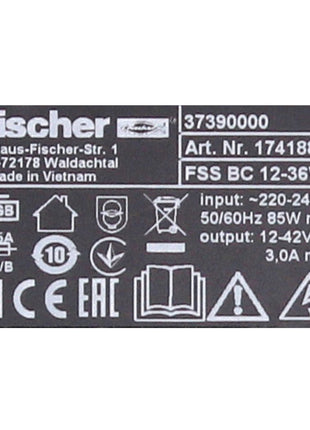 Fischer Akku Starter Set 18V mit 1x FSS-B Li-Ion Akku 4,0 Ah ( 552930 ) + 1x FSS-BC 12-36V Ladegerät AIR COOLED ( 552931 ) CAS Partner - Toolbrothers