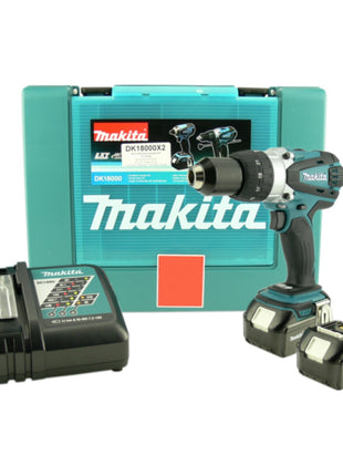 Makita BHP 458 RFE Akku Schlagbohrschrauber 18 V 91 Nm + 2x Akku 3,0 Ah + Ladegerät + Koffer - Toolbrothers