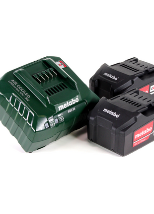 Marteau combiné à batterie Metabo KHA 18 LTX 18V 2,2J SDS Plus + 2x batterie 5,2 Ah + chargeur + métaBOX