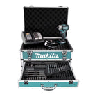 Makita DTD 170 SFX4 Akku Schlagschrauber 18V 175Nm Brushless + 1x Akku 3,0Ah + Ladegerät + 70tlg. Bit Bohrer Set + Koffer