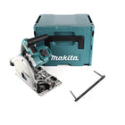 Sierra de inmersión a batería Makita DSP 600 ZJ 36V (2x 18V) sin escobillas + guía paralela (165447-6) + Makpac - sin batería, sin cargador