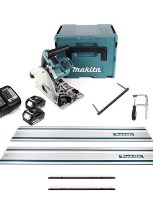 Makita DSP 600 ZJ 2 x 18 V Scie plongeante sans fil 165 mm en Coffret Makpac 4 - sans Batterie ni Chargeur