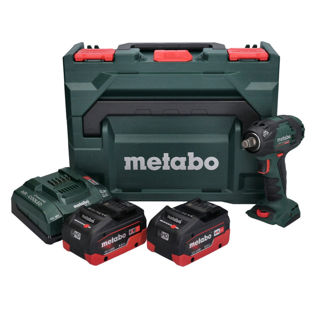 Akumulatorowy klucz udarowy Metabo SSW 18 LTX 300 BL 18 V 300 Nm 1/2" bezszczotkowy + 2x akumulator 8,0 Ah + ładowarka + metaBOX