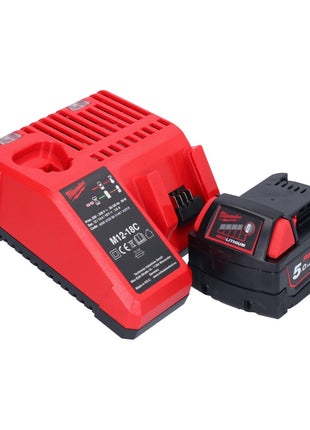 Milwaukee M18 CAG115XPDB-501M Akku Winkelschleifer 18 V 115 mm Brushless + 1x Akku 5,0 Ah + Ladegerät + Trennscheibe + M-Box