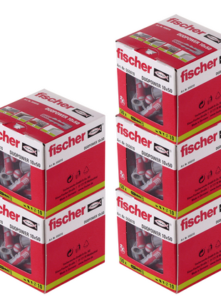 Fischer Spreizdübel DUOPOWER 10x50mm 250 Stk. ( 5x 555010 )