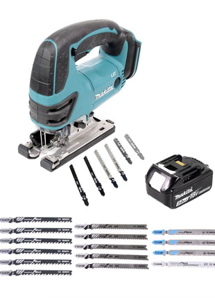 Makita DJV 180 F1 Akku Stichsäge 18V + 1x Akku 3,0Ah + 21x Stichsägeblatt - ohne Ladegerät