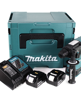 Makita DHR 242 RMJ Akku Bohrhammer 18V 2,0J SDS-plus Brushless + 2x Akku 4,0Ah + Ladegerät + Makpac