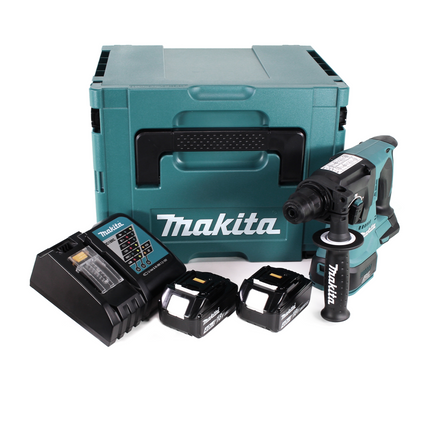 Makita DHR 242 RMJ akumulatorowa wiertarko-wkrętarka 18V 2.0J SDS-plus Brushless + 2x akumulator 4.0Ah + ładowarka + Makpac
