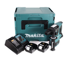 Taladro percutor a batería Makita DHR 242 RMJ 18V 2.0J SDS-plus sin escobillas + 2x batería 4.0Ah + cargador + Makpac