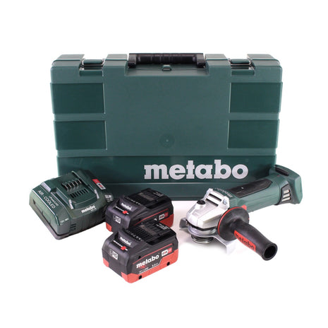 Metabo W 18 LTX 125 Quick Winkelschleifer 18V 125mm + 2x Akku 8,0Ah + Ladegerät + Koffer