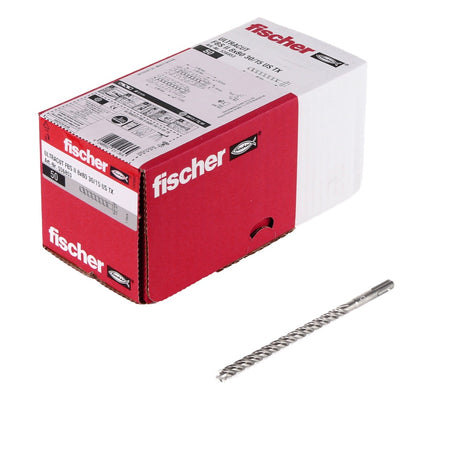 Fischer tornillos para hormigón ULTRACUT FBS II 10x80mm 25/15/- 50 piezas cabeza hexagonal SW15 (536860) + Makita NEMESIS 2 SDS-Plus 10x215mm (B-58213)