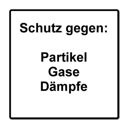 Dräger X-plore 3300 L Atemschutz Maske Halbmaske für Bajonettfilter Größe L + X-plore P3 R Partikelfilter 2 Stück Bajonettfilter