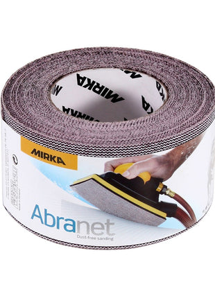 Mirka ABRANET Schleifpapier Rolle 75mm x 10m P80 Schleifrolle Klett ( 545BI001803R )