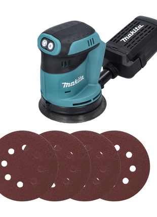 Makita DBO 180 Z Akku Exzenterschleifer 18 V 125 mm + 200x Schleifpapier - ohne Akku, ohne Ladegerät