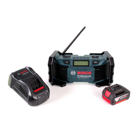 Bosch GML SoundBoxx Baustellenradio 14,4-18V + 1x Akku 5,0Ah + Ladegerät