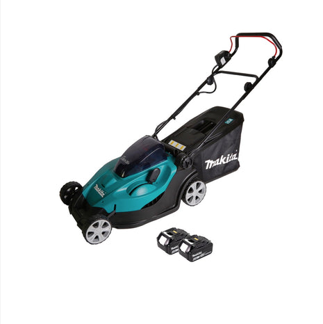 Makita DLM 431 G2 Akku Rasenmäher 36V ( 2x18V ) 43cm + 2x Akku 6,0Ah - ohne Ladegerät