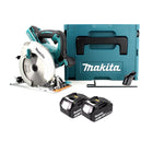 Makita DHS 710 FJ 36V Akku Li-Ion Handkreissäge 190 mm + 2x Akku 3,0Ah + Makpac - ohne Ladegerät